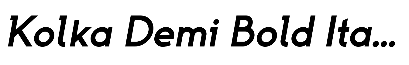 Kolka Demi Bold Italic